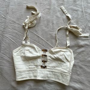 TOPSHOP SIZE 2 CROP TOP